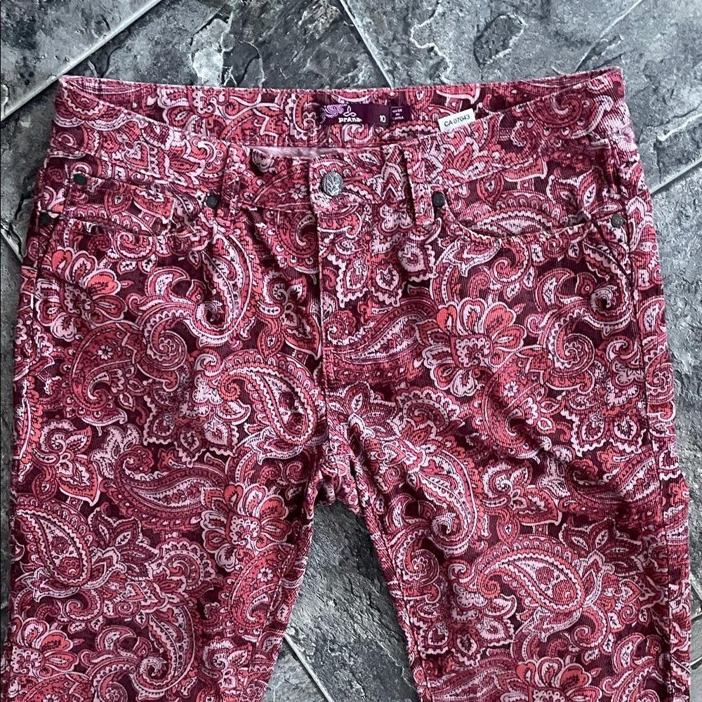 PRANA Paisley Print Women's Straight-leg Pants Preppy Casual Coastal Colourful - Picture 3 of 13